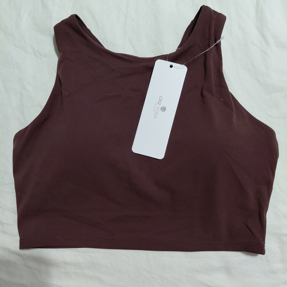 CRZ YOGA Women's Brown Top